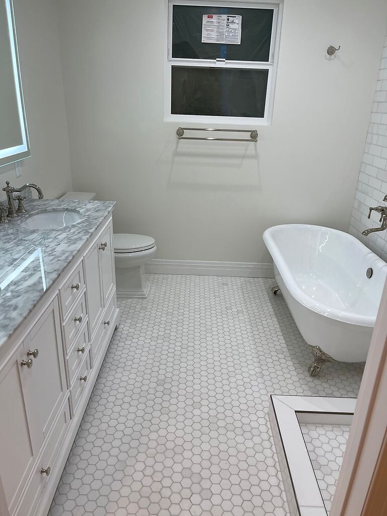 Freestanding Tub Bathroom completed by TS Construction