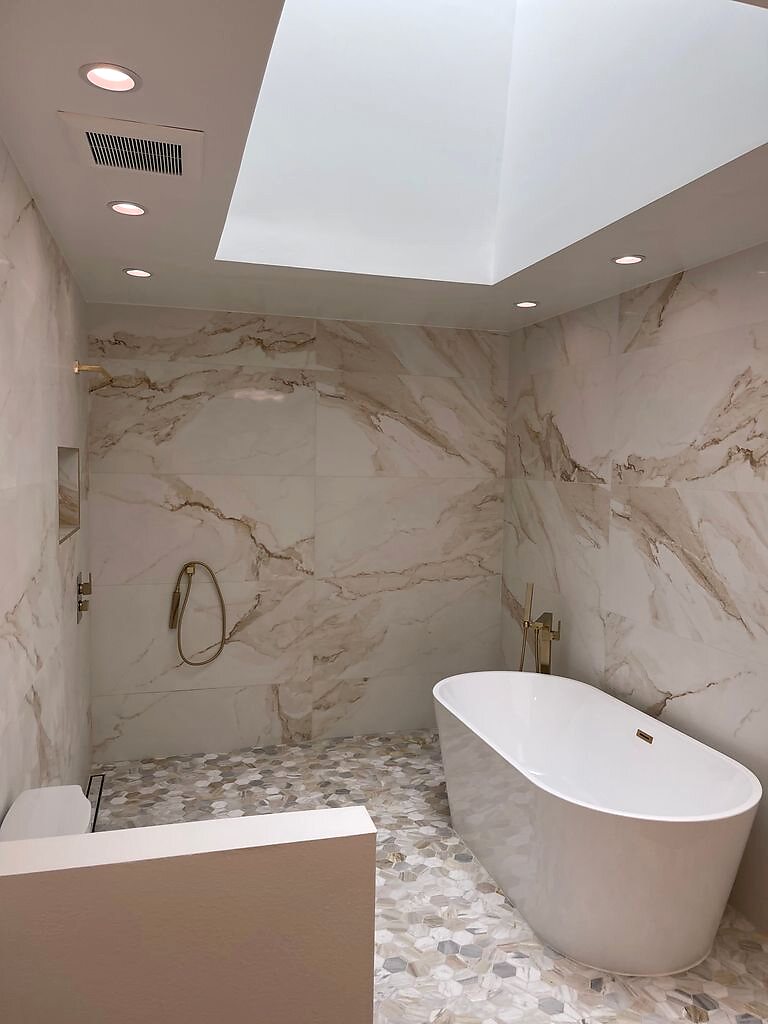 Marble Tub Surround completed by TS Construction