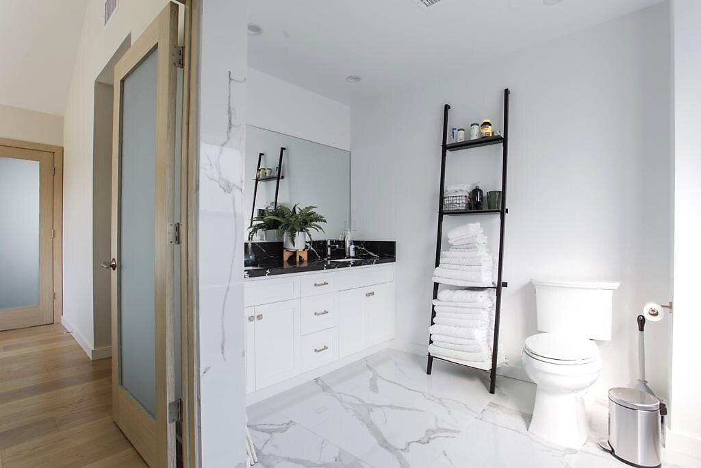 Pattern Tile Bathroom completed by TS Construction